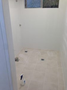 Unit renovation including bathroom at Merrylands